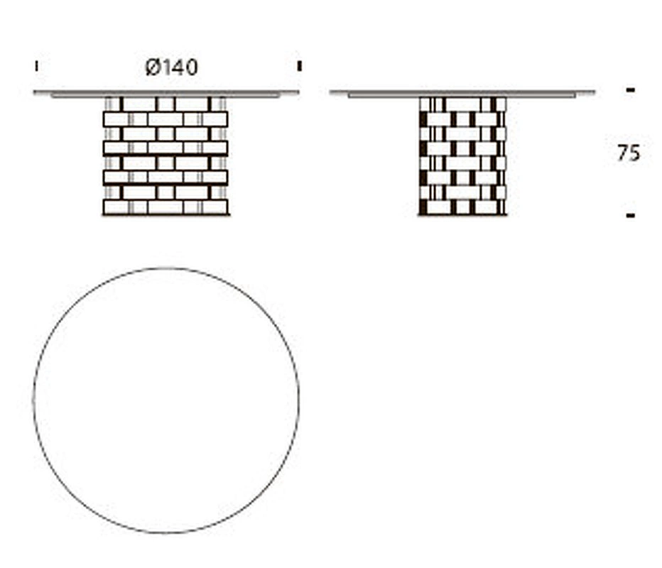 Обеденный стол Colosseo от TONIN CASA, TC.DT.MO.637