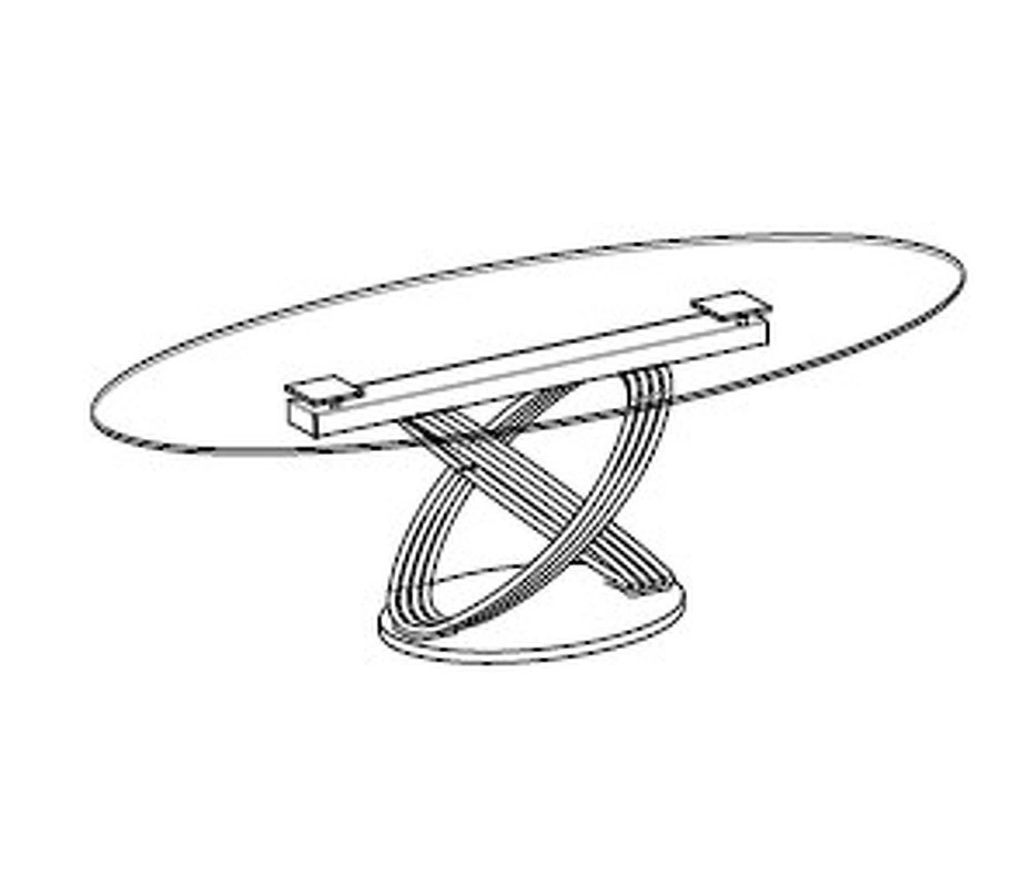 Обеденный стол Fusion от BONTEMPI CASA, BP.DT.BP.243