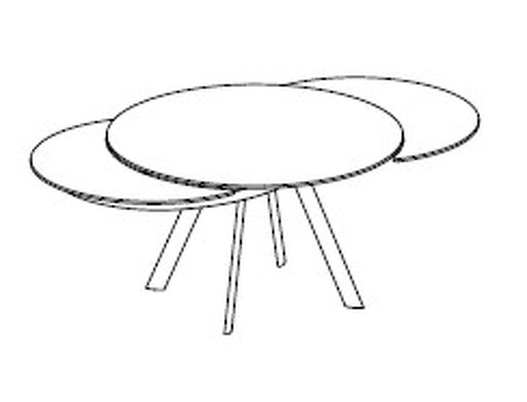 Обеденный стол Giro от BONTEMPI CASA, BP.DT.BP.667