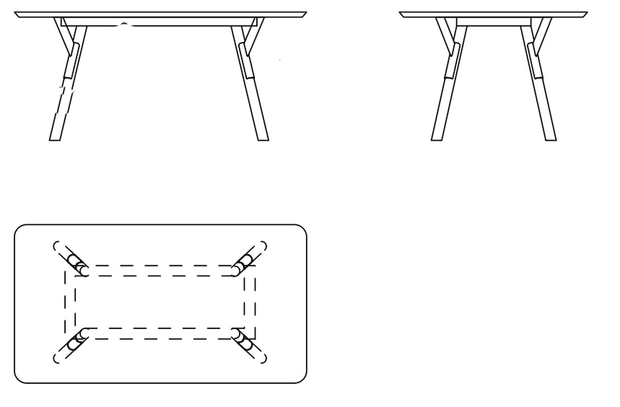 Обеденный стол Link от VARASCHIN, VN.DT.LIN.1