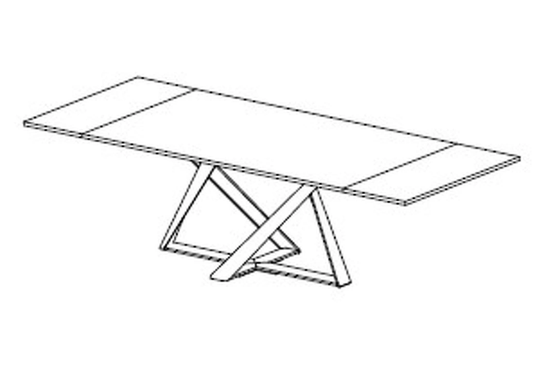Обеденный стол Millennium от BONTEMPI CASA, BP.DT.BP.693