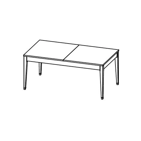 Обеденный стол раздвижной отделка бежевый матовый лак от FRATELLI BARRI, FB.DT.SL.659