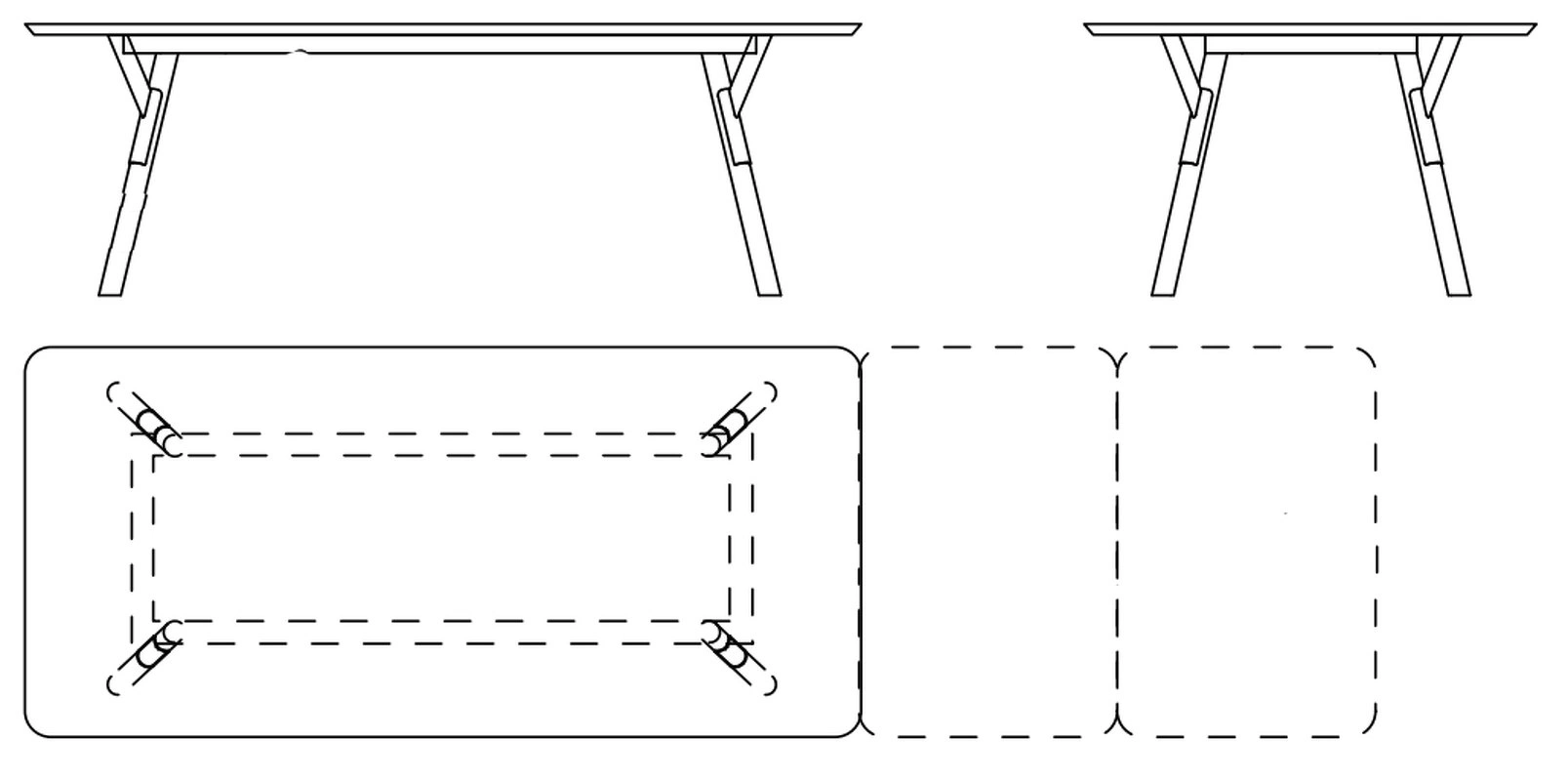 Обеденный стол раздвижной Link от VARASCHIN, VN.DT.LIN.10