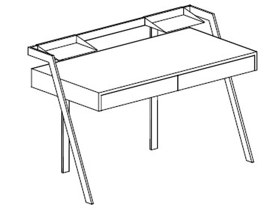 Письменный стол ZAC от BONTEMPI CASA, BP.WD.BP.745
