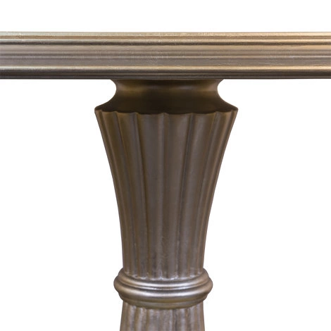Приставной столик отделка сусальное серебро, покрытое лаком шампань, зеркало от FRATELLI BARRI, FB.ST.FL.100