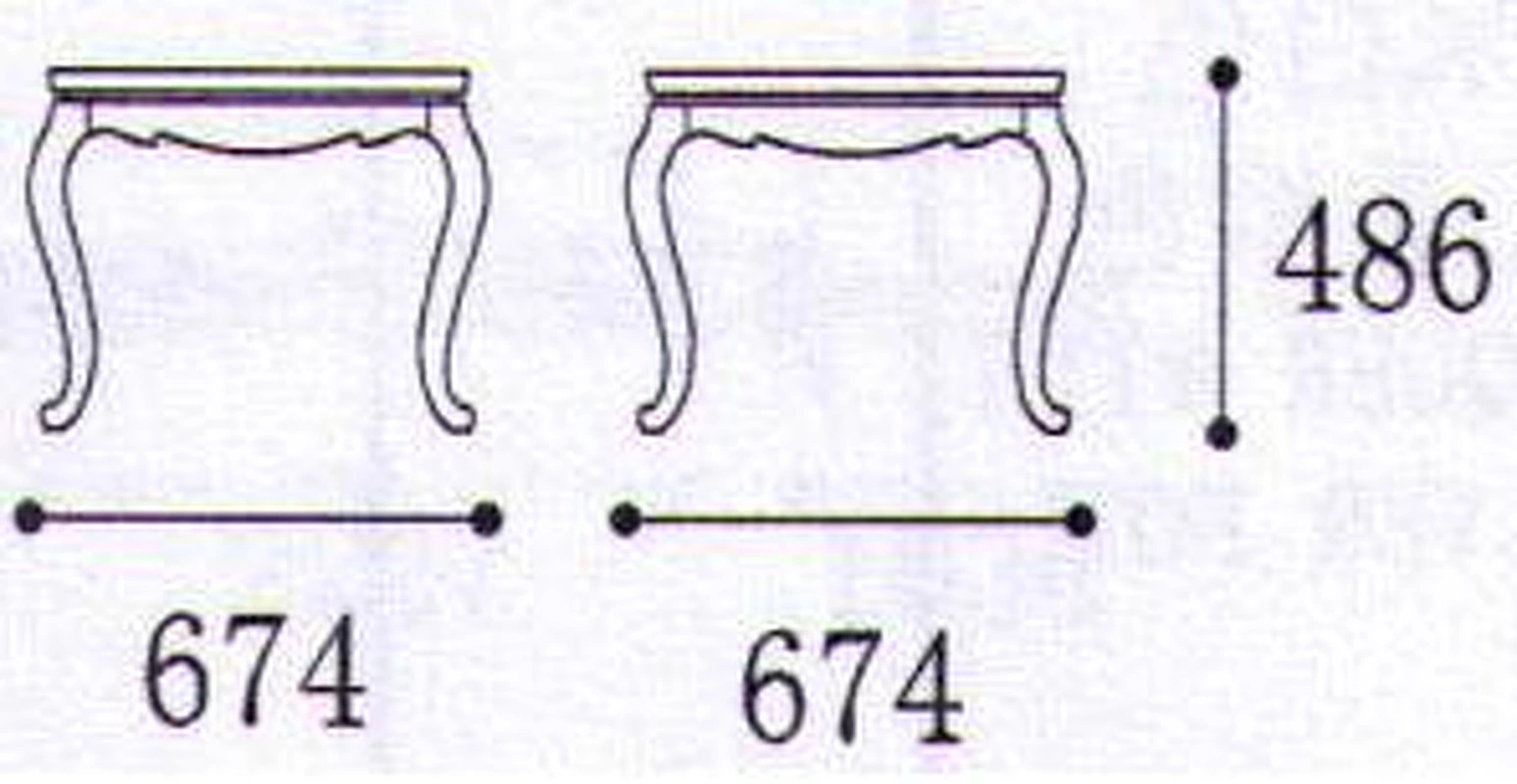 Приставной столик отделка перламутровый кремовый лак,серебряное напыление от FRATELLI BARRI, FB.ST.VZ.639