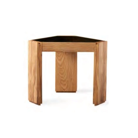 Приставной столик отделка натуральное дерево, стекло от MOD INTERIORS, MDI.ST.WS.64