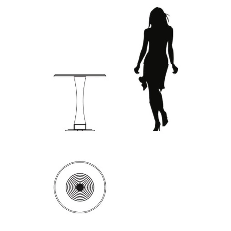 Приставной столик Jackie отделка глянцевый эвкалипт Mocha, цвет металла латунь от FRATELLI BARRI, FB.ST.JK.6