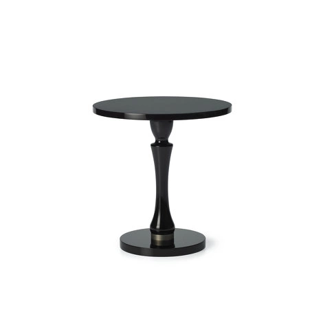 Приставной столик Preston отделка черный глянцевый ясень, цвет металла латунь от FRATELLI BARRI, FB.ST.PR.41