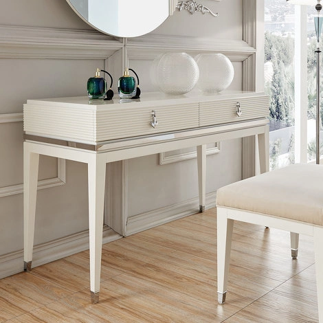 Туалетный столик отделка белый блестящий лак, хром от FRATELLI BARRI, FB.CS.RIM.226