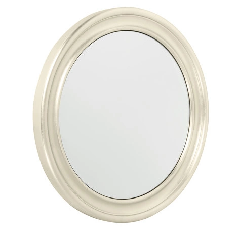 Зеркало круглое отделка сусальное серебро, покрытое лаком шампань от FRATELLI BARRI, FB.MR.PL.32
