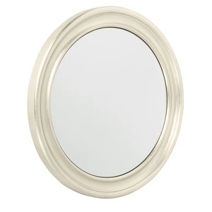 Зеркало круглое отделка серебряное напыление
